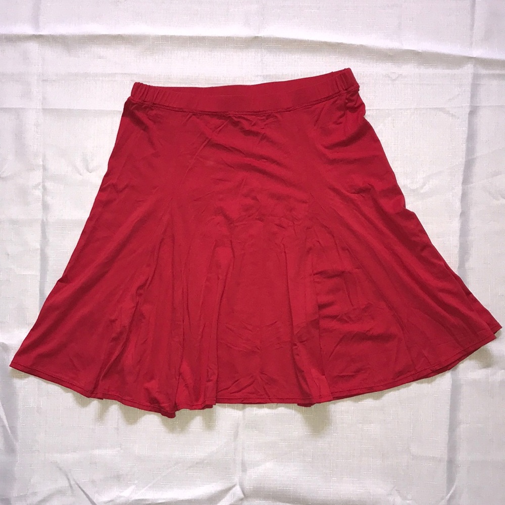 Red circle skirt